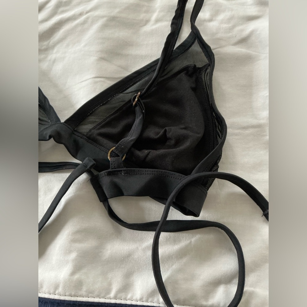 Mesh black bikini top - Picture 5 of 6